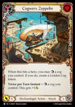 Cogwerx Zeppelin (Yellow) [SEA019] (High Seas) Rainbow Foil