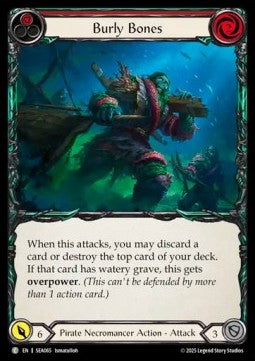 Burly Bones (Red) [SEA065] (High Seas) Rainbow Foil