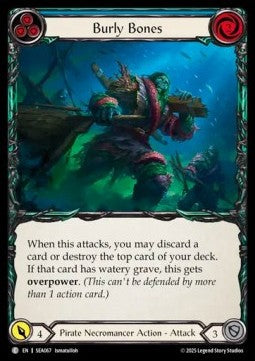 Burly Bones (Blue) [SEA067] (High Seas) Rainbow Foil