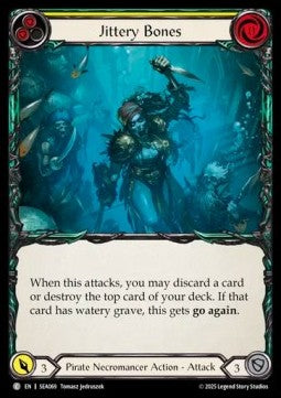 Jittery Bones (Yellow) [SEA069] (High Seas) Rainbow Foil