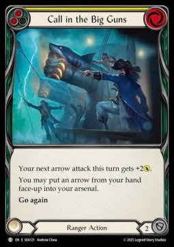 Call in the Big Guns (Yellow) [SEA121] (High Seas) Rainbow Foil