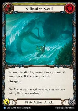 Saltwater Swell (Yellow) [SEA142] (High Seas) Rainbow Foil