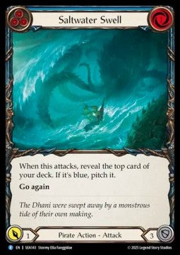 Saltwater Swell (Blue) [SEA143] (High Seas) Rainbow Foil