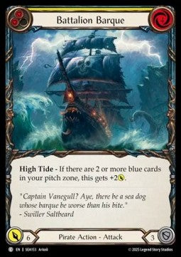 Battalion Barque (Yellow) [SEA153] (High Seas) Rainbow Foil