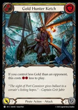 Gold Hunter Ketch [SEA165] (High Seas) Rainbow Foil