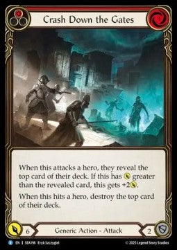 Crash Down the Gates (Red) [SEA198] (High Seas) Regular