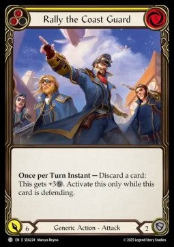 Rally the Coast Guard (Yellow) [SEA224] (High Seas) Rainbow Foil