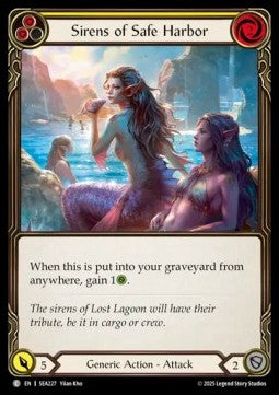 Sirens of Safe Harbor (Yellow) [SEA227] (High Seas) Rainbow Foil
