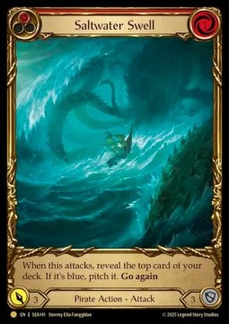 Saltwater Swell (Red) (Extended Art) [SEA141] (High Seas) Cold Foil