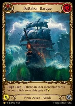 Battalion Barque (Red) [SEA152] (High Seas) Cold Foil