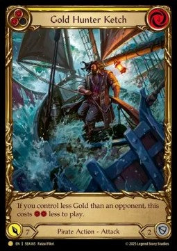 Gold Hunter Ketch [SEA165] (High Seas) Cold Foil