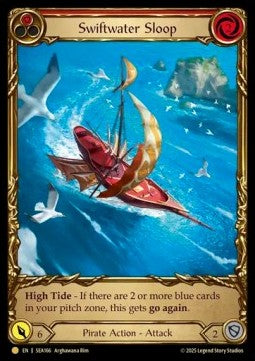 Swiftwater Sloop (Red) [SEA166] (High Seas) Cold Foil