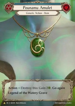 Pounamu Amulet (Marvel) [SEA195] (High Seas) Cold Foil