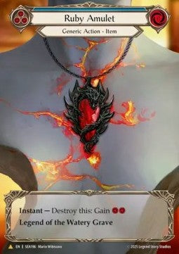 Ruby Amulet (Marvel) [SEA196] (High Seas) Cold Foil