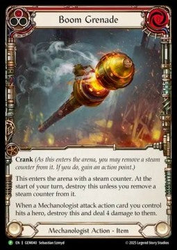 Boom Grenade (Red) [GEM040] (GEM Pack Promos) Cold Foil