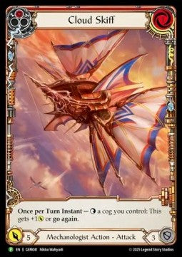 Cloud Skiff (Red) (Extended Art) [GEM041] (GEM Pack Promos) Rainbow Foil