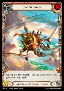 Sky Skimmer (Red) (Extended Art) [GEM042] (GEM Pack Promos) Rainbow Foil