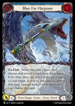 Blue Fin Harpoon (Extended Art) [GEM054] (GEM Pack Promos) Rainbow Foil