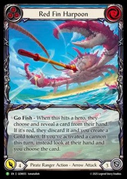 Red Fin Harpoon (Extended Art) [GEM055] (GEM Pack Promos) Rainbow Foil