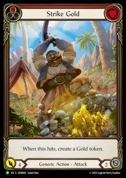 Strike Gold (Red) (Extended Art) [GEM064] (GEM Pack Promos) Rainbow Foil