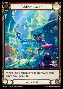 Fiddler's Green (Red) (Extended Art) [GEM066] (GEM Pack Promos) Rainbow Foil