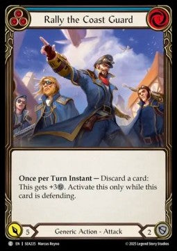 Rally the Coast Guard (Blue) [SEA225] (High Seas) Rainbow Foil