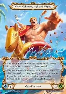 Victor Goldmane, High and Mighty (Alternate Art) [HER145] (Hero Promos) Rainbow Foil