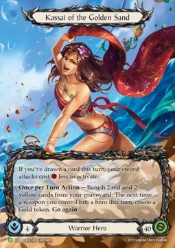 Kassai of the Golden Sand (Alternate Art) [HER146] (Hero Promos) Rainbow Foil