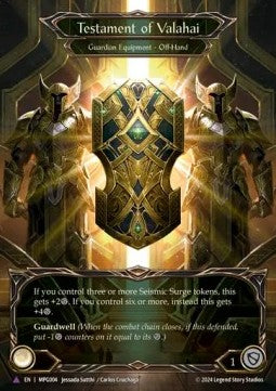 Testament of Valahai (Marvel) [MPG004] (Mastery Pack: Guardian) Cold Foil