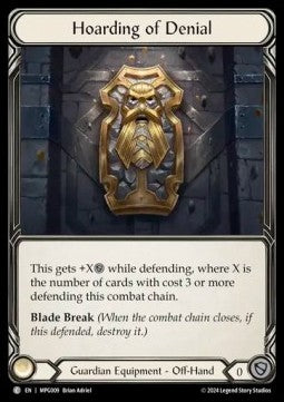 Hoarding of Denial [MPG009] (Mastery Pack: Guardian) Cold Foil