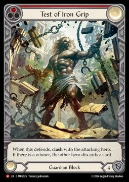 Test of Iron Grip (Extended Art) [MPG025] (Mastery Pack: Guardian) Rainbow Foil