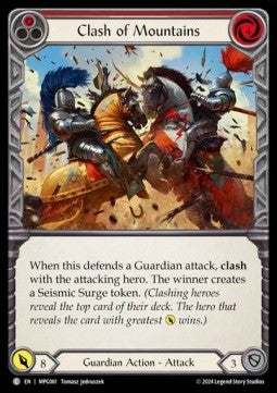 Clash of Mountains (Red) [MPG061] (Mastery Pack: Guardian) Rainbow Foil