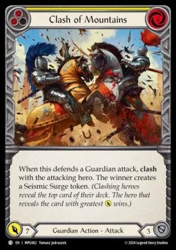 Clash of Mountains (Yellow) [MPG062] (Mastery Pack: Guardian) Rainbow Foil