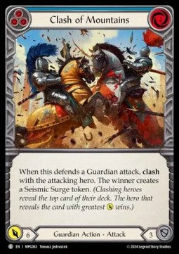 Clash of Mountains (Blue) [MPG063] (Mastery Pack: Guardian) Rainbow Foil