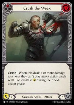 Crush the Weak (Red) [MPG067] (Mastery Pack: Guardian) Regular