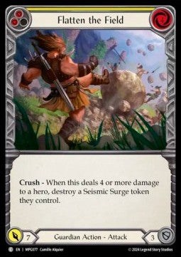 Flatten the Field (Yellow) [MPG077] (Mastery Pack: Guardian) Rainbow Foil