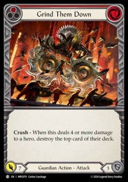 Grind Them Down (Red) [MPG079] (Mastery Pack: Guardian) Rainbow Foil
