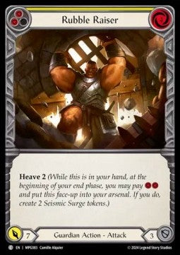 Rubble Raiser (Yellow) [MPG083] (Mastery Pack: Guardian) Rainbow Foil
