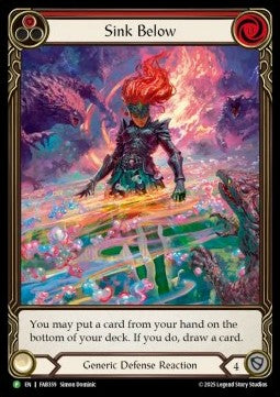Sink Below (Red) (Extended Art) [FAB359] (FAB Promos) Rainbow Foil