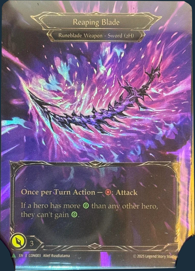 Reaping Blade [CON003] (Convention Exclusive Promos) Cold Foil