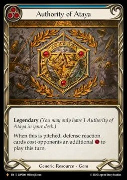 Authority of Ataya [SUP000] (Super Slam) Cold Foil