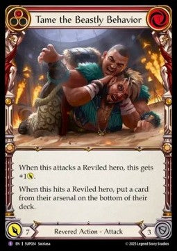 Tame the Beastly Behavior [SUP024] (Super Slam) Rainbow Foil