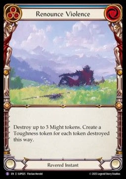 Renounce Violence [SUP025] (Super Slam) Rainbow Foil