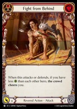 Fight from Behind (Red) [SUP040] (Super Slam) Rainbow Foil