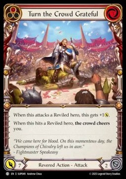 Turn the Crowd Grateful (Red) [SUP049] (Super Slam) Rainbow Foil