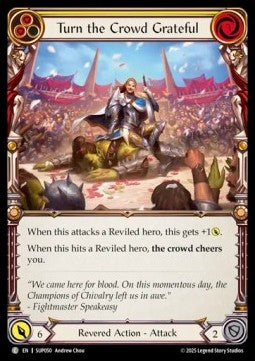 Turn the Crowd Grateful (Yellow) [SUP050] (Super Slam) Rainbow Foil