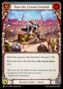 Turn the Crowd Grateful (Blue) [SUP051] (Super Slam) Rainbow Foil