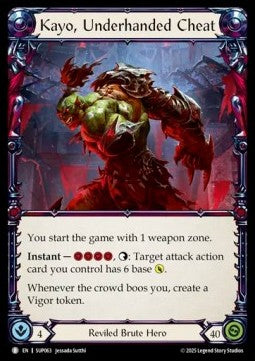 Kayo, Underhanded Cheat [SUP063] (Super Slam) Regular