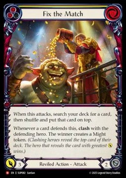 Fix the Match [SUP082] (Super Slam) Rainbow Foil