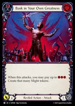 Bask in Your Own Greatness (Red) [SUP098] (Super Slam) Rainbow Foil